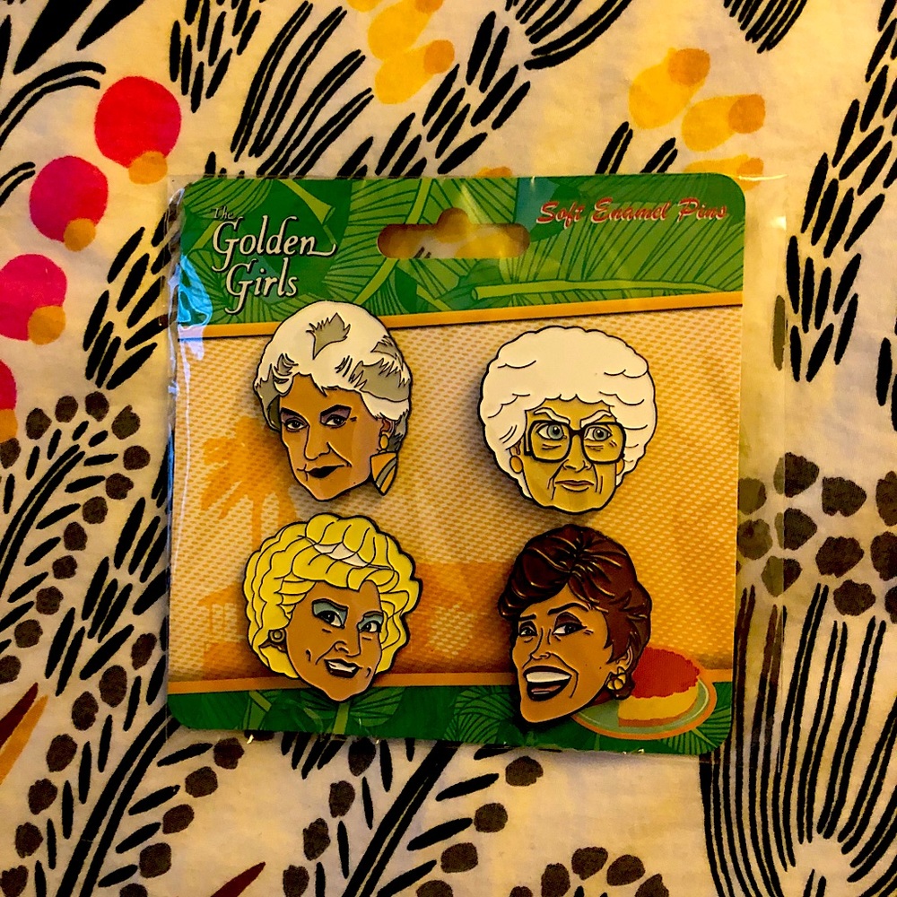 NIP Golden Girls Enamel Pin Set - Excellent Gift!